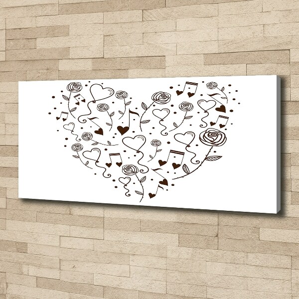 Quadro su tela Cuore