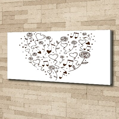 Quadro su tela Cuore