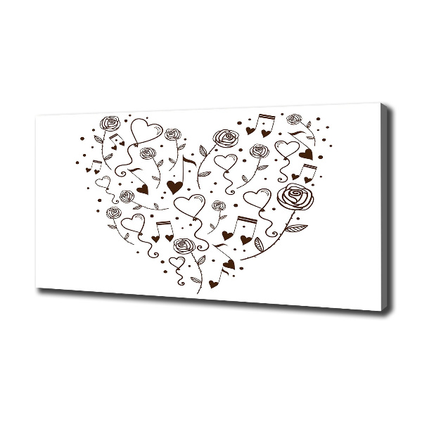 Quadro su tela Cuore