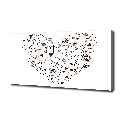 Quadro su tela Cuore