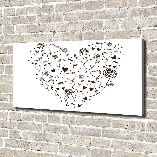 Quadro su tela Cuore