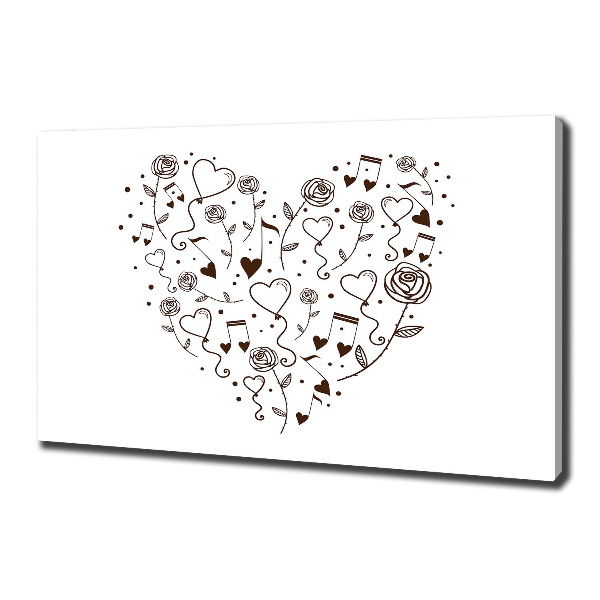 Quadro su tela Cuore