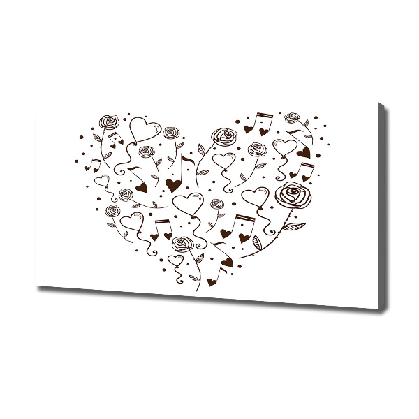 Quadro su tela Cuore