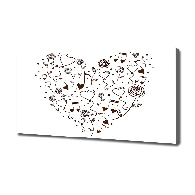 Quadro su tela Cuore