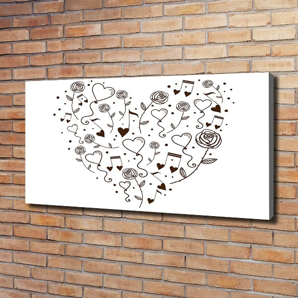 Quadro su tela Cuore