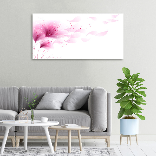 Quadro su tela Fiore rosa
