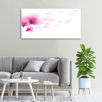 Quadro su tela Fiore rosa