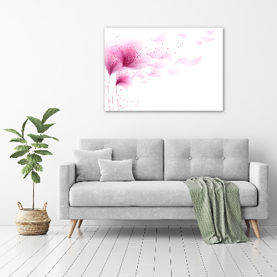 Quadro su tela Fiore rosa