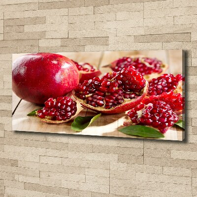 Foto quadro su tela Melograno con foglie