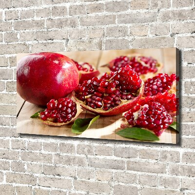 Foto quadro su tela Melograno con foglie