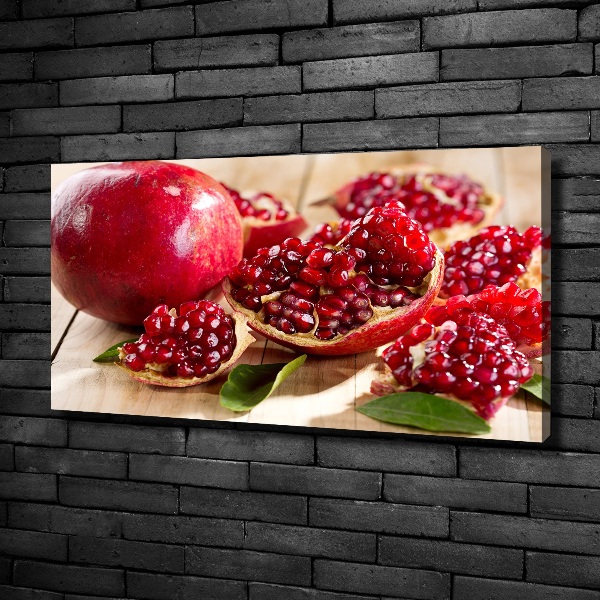 Foto quadro su tela Melograno con foglie