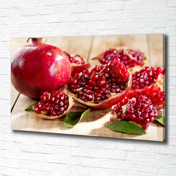 Foto quadro su tela Melograno con foglie
