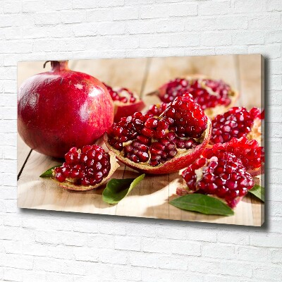 Foto quadro su tela Melograno con foglie