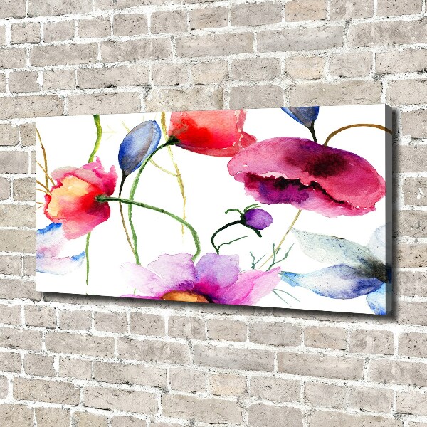 Quadro stampa su tela Papaveri