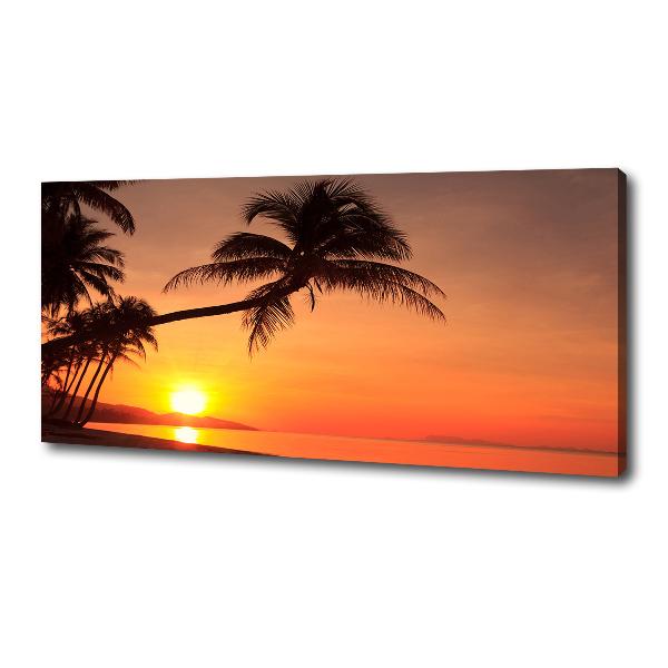 Foto quadro su tela Spiaggia al tramonto