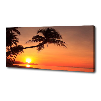 Foto quadro su tela Spiaggia al tramonto
