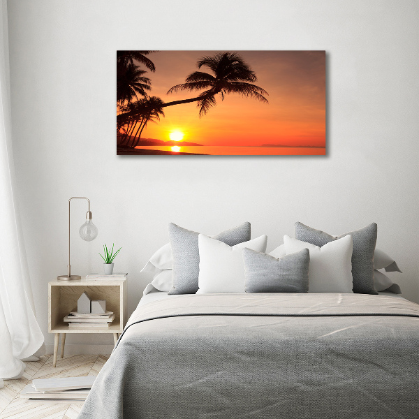 Foto quadro su tela Spiaggia al tramonto