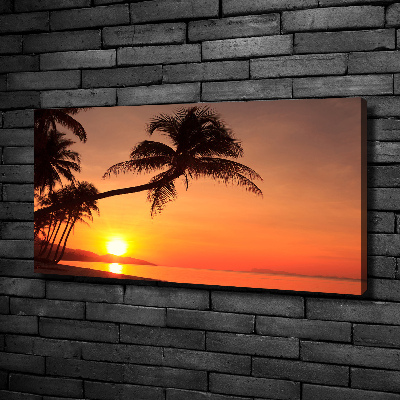 Foto quadro su tela Spiaggia al tramonto