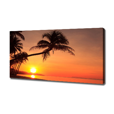 Foto quadro su tela Spiaggia al tramonto
