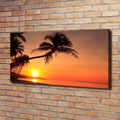 Foto quadro su tela Spiaggia al tramonto