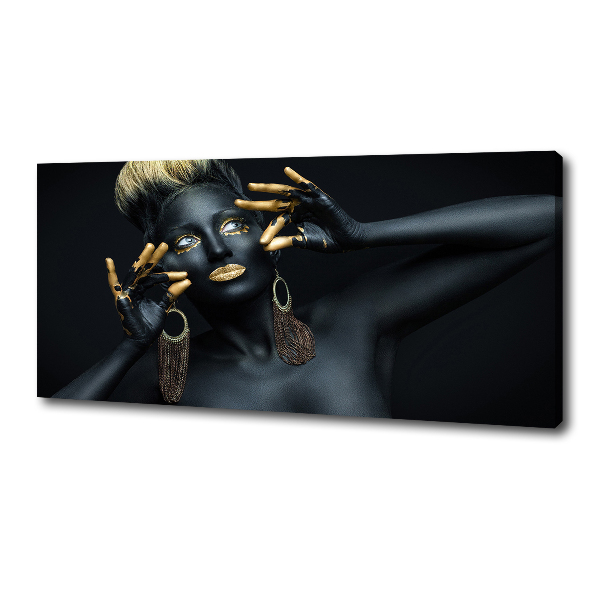 Quadro su tela Donna in nero