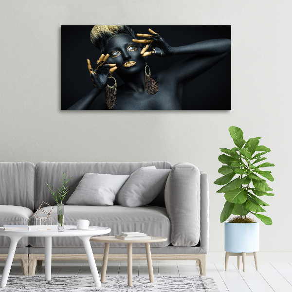 Quadro su tela Donna in nero