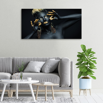 Quadro su tela Donna in nero