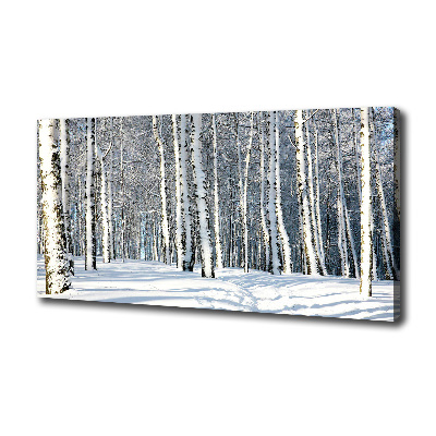 Foto quadro su tela Foresta in inverno