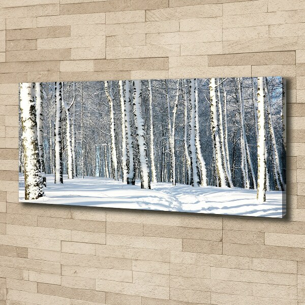 Foto quadro su tela Foresta in inverno