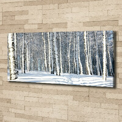 Foto quadro su tela Foresta in inverno