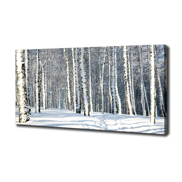 Foto quadro su tela Foresta in inverno