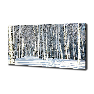 Foto quadro su tela Foresta in inverno