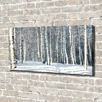 Foto quadro su tela Foresta in inverno
