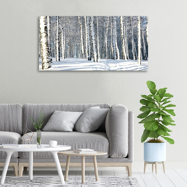 Foto quadro su tela Foresta in inverno