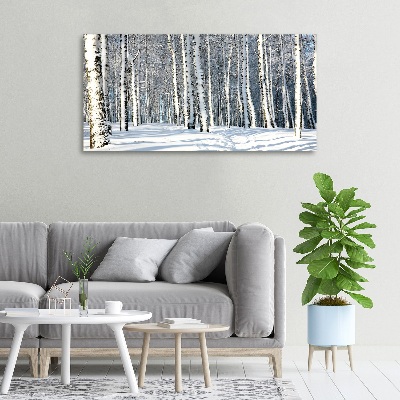 Foto quadro su tela Foresta in inverno