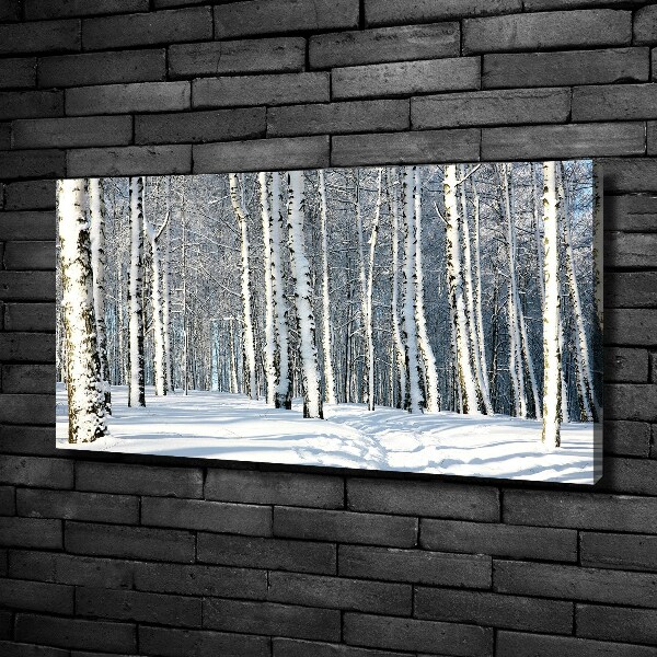 Foto quadro su tela Foresta in inverno