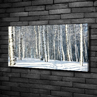 Foto quadro su tela Foresta in inverno