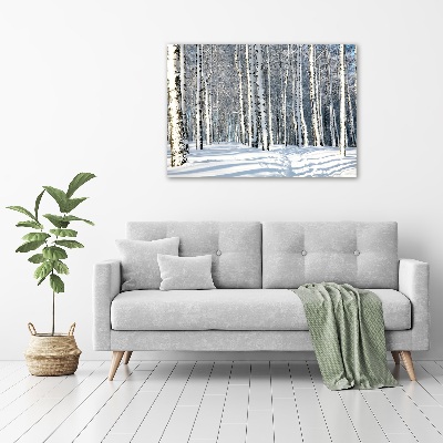 Foto quadro su tela Foresta in inverno
