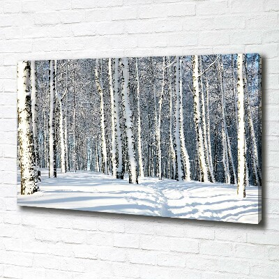 Foto quadro su tela Foresta in inverno