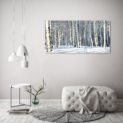 Foto quadro su tela Foresta in inverno