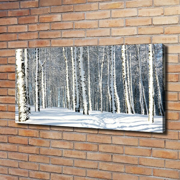 Foto quadro su tela Foresta in inverno