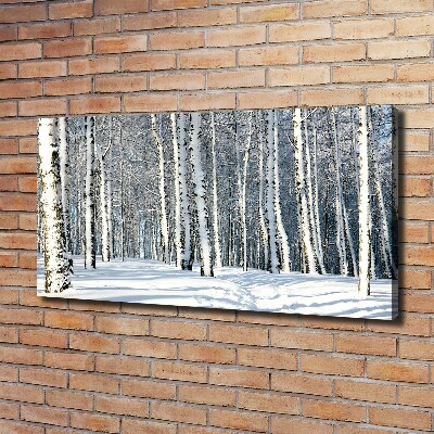 Foto quadro su tela Foresta in inverno