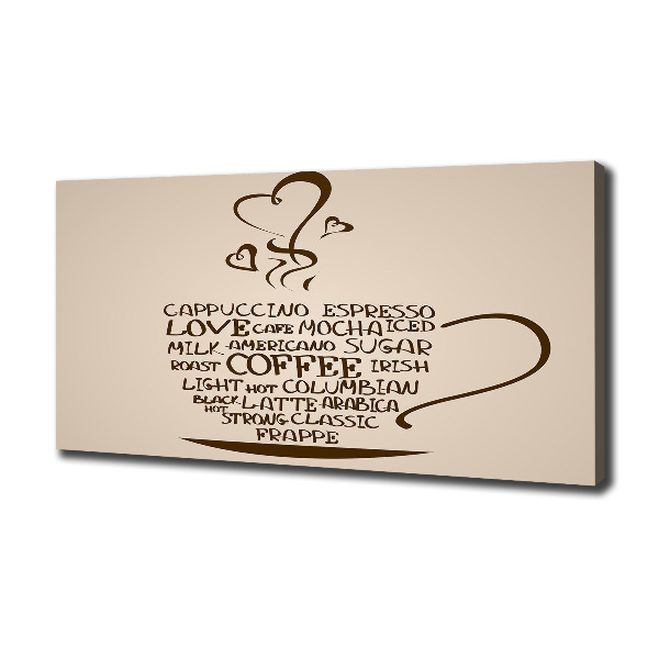 Quadro stampa su tela Una tazza di caffè