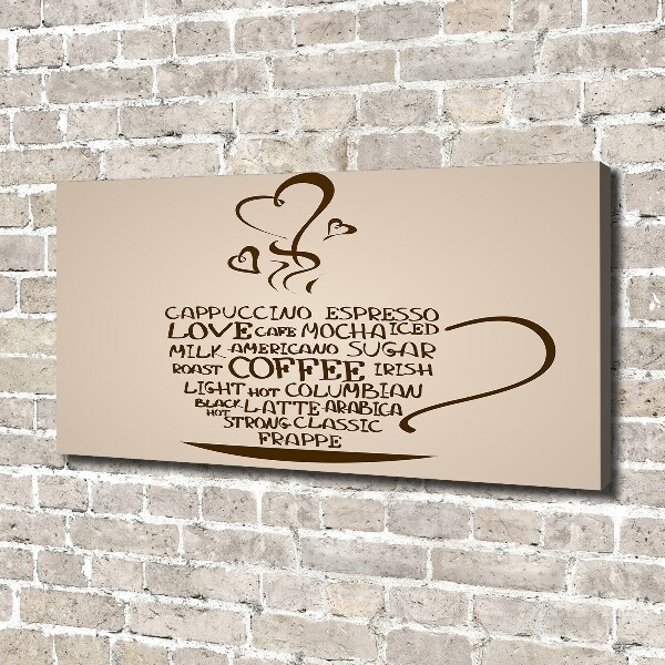 Quadro stampa su tela Una tazza di caffè