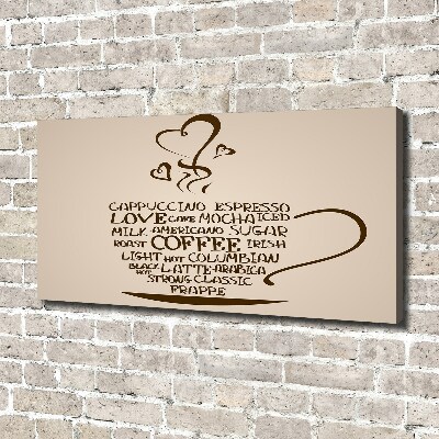 Quadro stampa su tela Una tazza di caffè