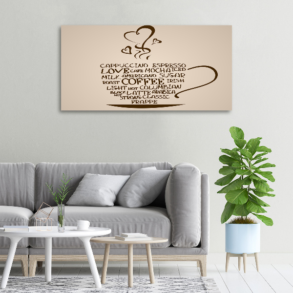Quadro stampa su tela Una tazza di caffè