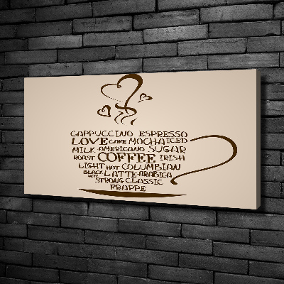 Quadro stampa su tela Una tazza di caffè