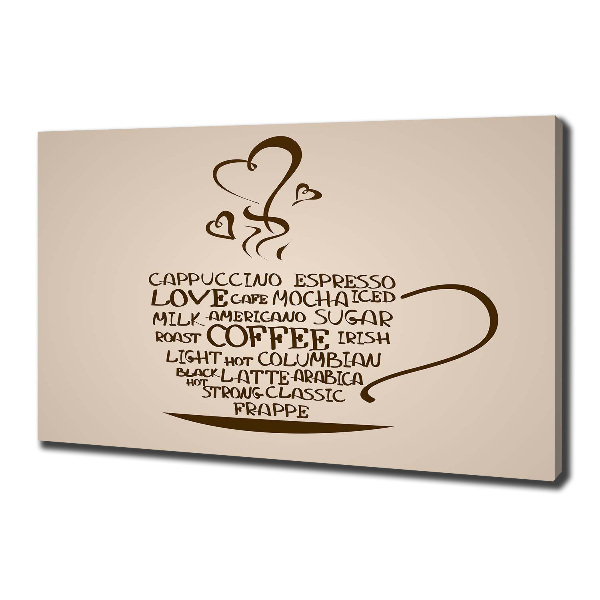 Quadro stampa su tela Una tazza di caffè