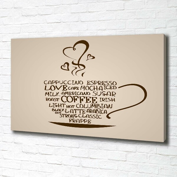 Quadro stampa su tela Una tazza di caffè