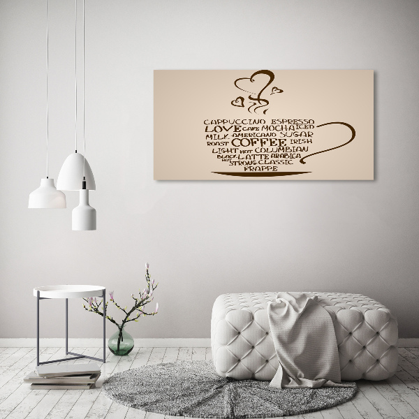 Quadro stampa su tela Una tazza di caffè